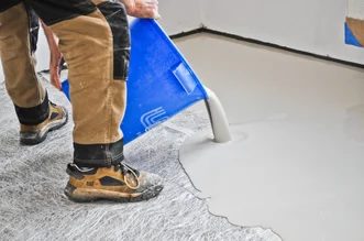 Pouring floor leveler