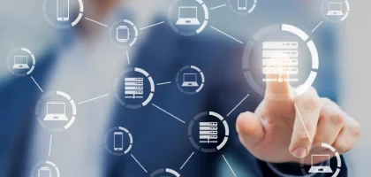 finger touching server icon