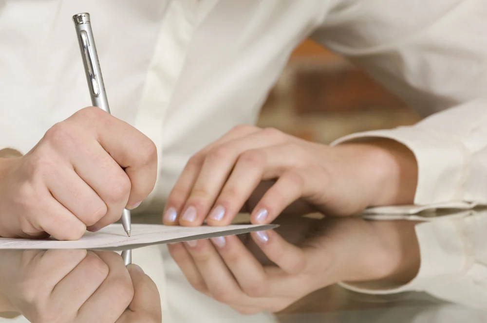 signing the agreement